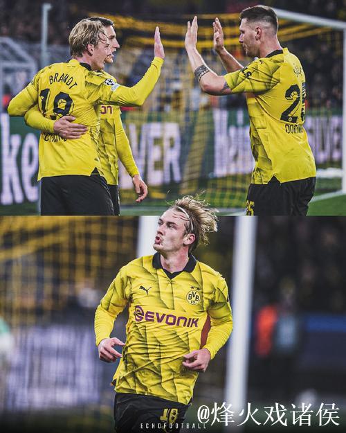 布兰特双响助多特蒙德2-2战平博德闪耀，阿里萨米破门